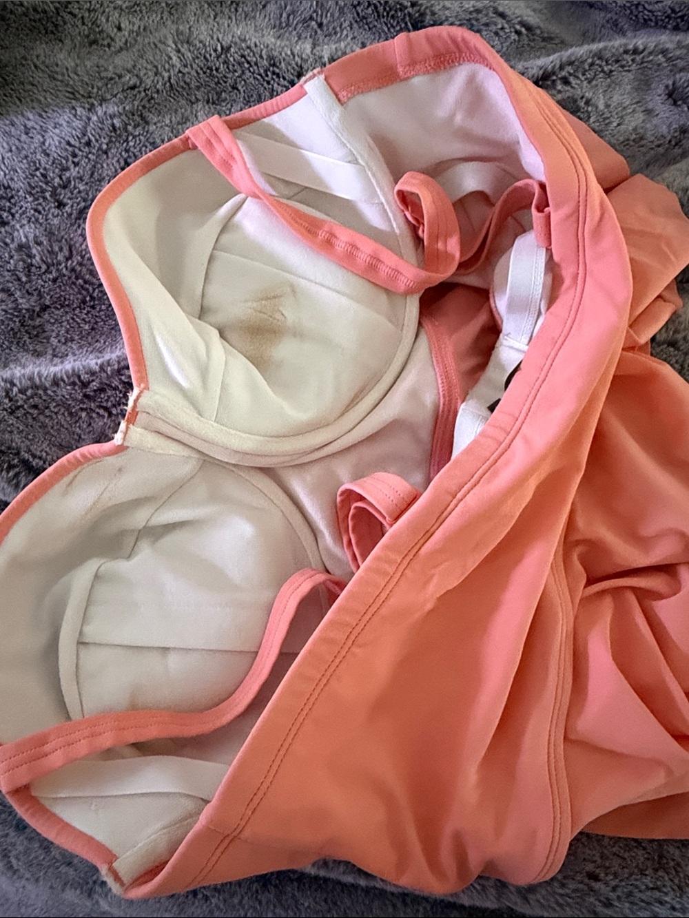 torrid Coral Peplum Bikini Top with Tropical Leaf High-Waist Bottoms - Picture 7 of 7